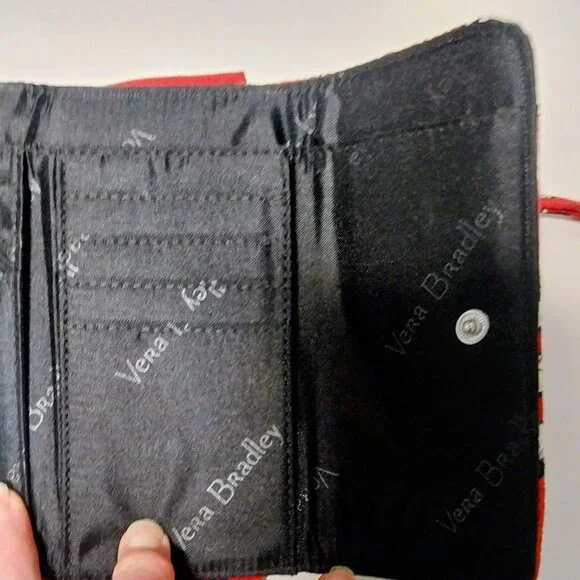 Vera Bradley RFID Wallet Wristlet in Playful Penguins Red - Picture 5 of 13